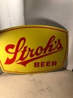 Vintage Lighted Stroh’s Beer Sign Insert Panel Only