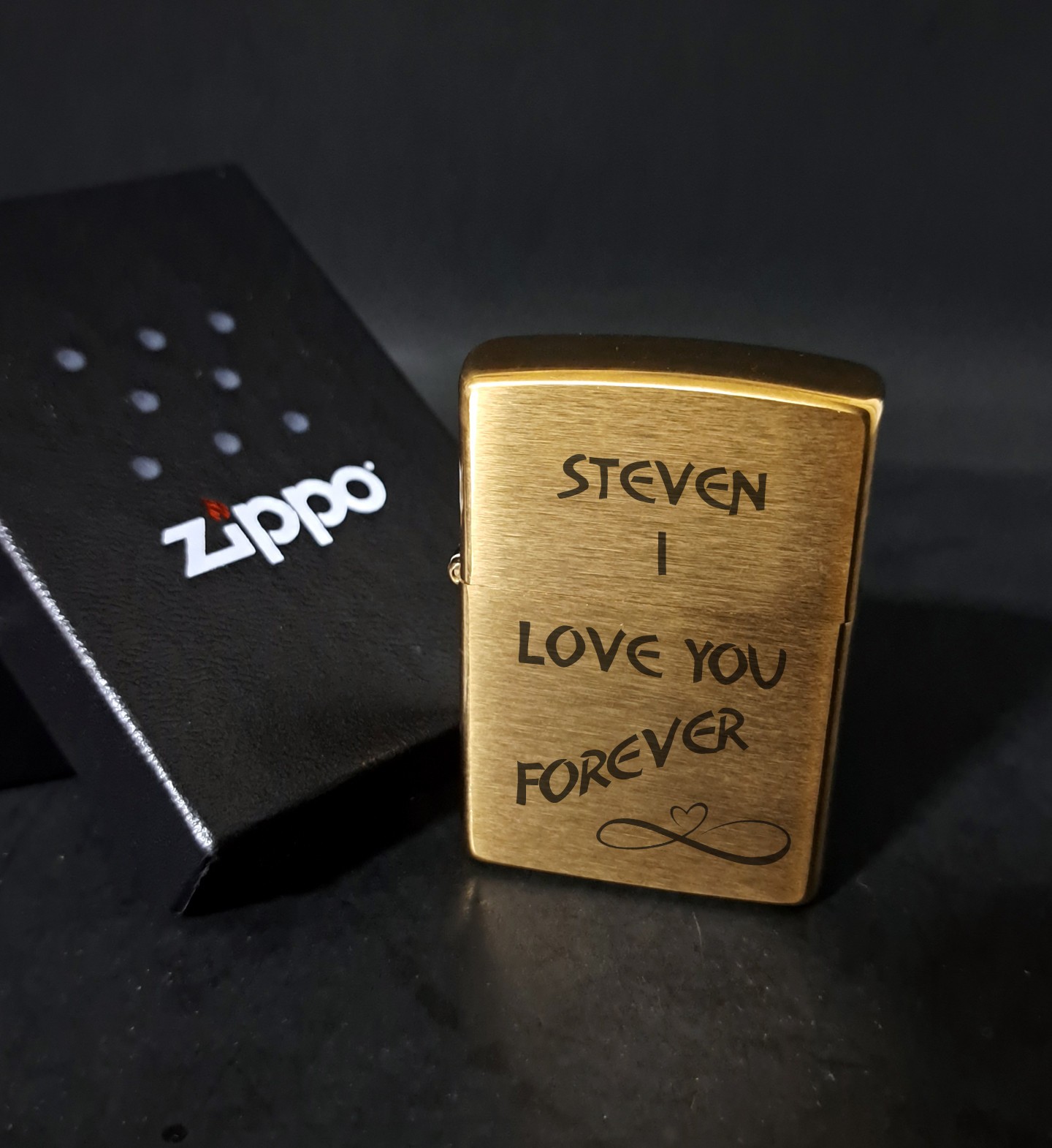 Brushed Brass: Personalized With  Your Choice Of Text | New