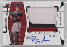 2022 National Treasures Rookie Material Signatures 42/99 Riley Adams Auto 12ty