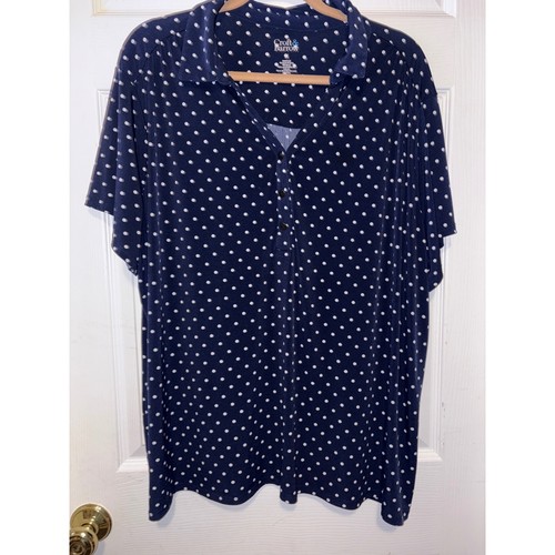 Chemise Violette Femme Croft & Barrow En Coton - Taille 3X (plus Size), Manches Longues - Très Bon état Occasion