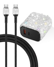 Bling Phone Charger,20W USB C Charger Block,Type C Charger Fast Charging