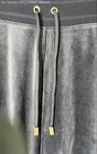 Halston Womens Navy Blue Flat Front Velour Ribbed Sweatpants Size Small — photo 3