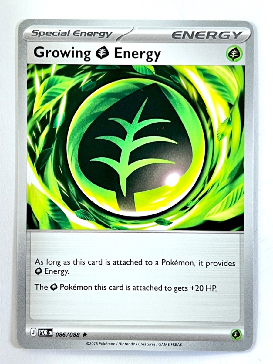 Growing Energy 086/088 Non Holo Rare Deck Exclusive Perfect Order Pokemon  TCG NM