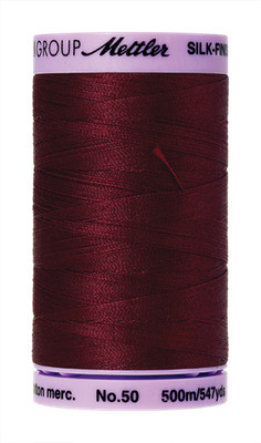 Cranberry 0918 | Silk-Finish Cotton 50wt - #9104 (500M / 547Y Spool) | Mettler