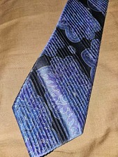 Stefano Ricci Silk Tie Pleated Luxury Collection Paisley pattern Glossy Italy