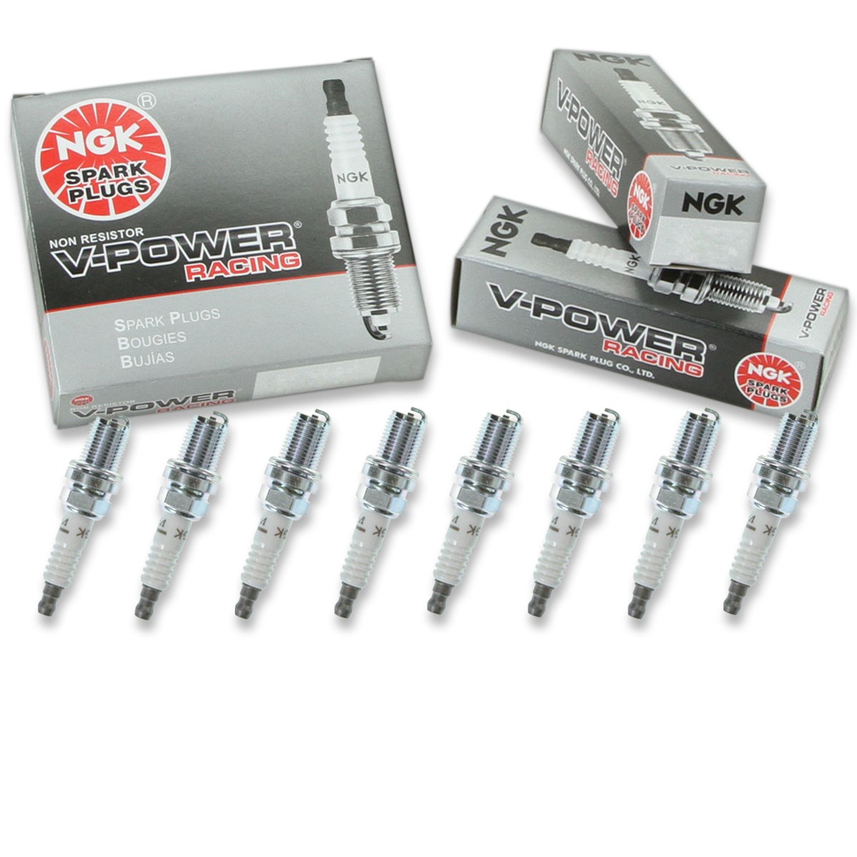 8 pc NGK 5238 R5671A-9 V-Power Racing Spark Plugs for W3CO W3CC W3C0 W3C as
