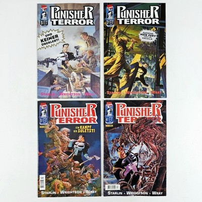 Marvel Comics PUNISHER TERROR 1-4 by Bernie Wrightson Full Set dt. Horror Zombie