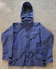 VTG 90s Marmot Alpinist Gore Tex Mountain Jacket Parka USA Made Shell Blue