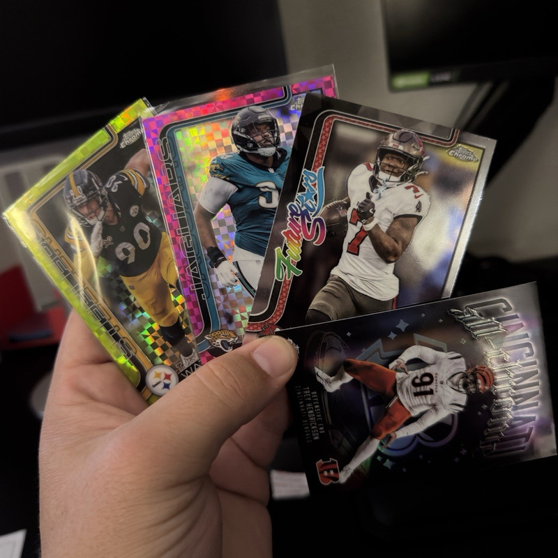 Topps Chrome NFL 2026 Insert/Parallel Lot 8 Cards All Etch State of the Art