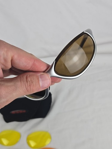Smith Optics MAINLINE Wrap Silver Sunglasses Unisex Made in France - Picture 13 of 23