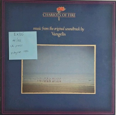 Vangelis Chariots Of Fire Vinyl Record EX/VG POLS 1026 1981