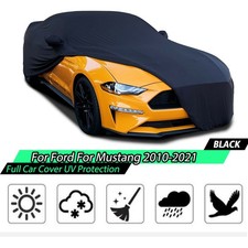 Satin Stretch Indoor Custom Car Cover Dustproof For Ford Mustang 2010-2021 Gt500