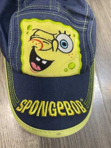 Vintage Y2K Spongebob Squarepants Baseball Cap Sun Hat Toddler 1-3 Years - Picture 9 of 13