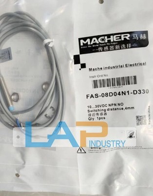 1PCS New For Macher Inductive Proximity Switch FAS-08D04N1-D330 FAS-08D04N2-D330