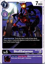 SkullSatamon BT8-079 Black Common Ultimate (Lv5) Digimon Card CCG 