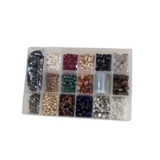 Jewelry Making Bead Kit Stone glassShell Charms Craft Supplies