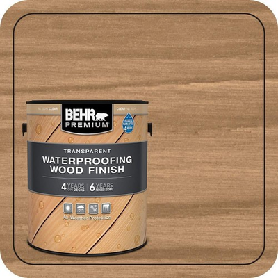 #ad Exterior Wood Finish 1 Gal. Clear Transparent Waterproofing Decks Fences Siding $63.50
