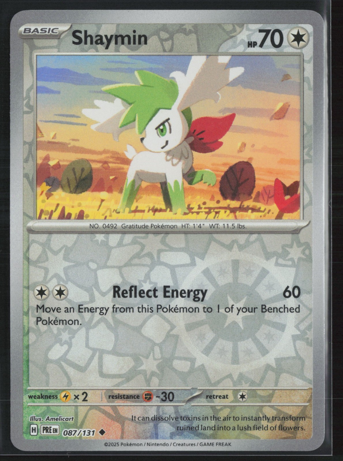 Shaymin 87/131 Reverse Holo - Prismatic Evolutions - PTCG - NM