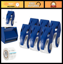 Heavy Duty Packaging Tape with Dispenser - Shipping, Sealing Boxes, Moving, 6-Pa