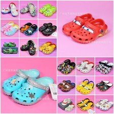 Kids Cars Lightening Mcqueen Crocs Classic Clogs Sandal Slip Shoes Beach Slipper