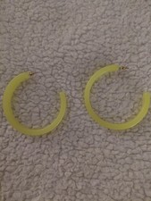 neon 80's hoop earrings