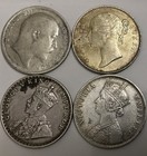 Lot of 4Silver Coins British India Issued 1901 ,1840,1915, 1905 ( VPP) — photo 1