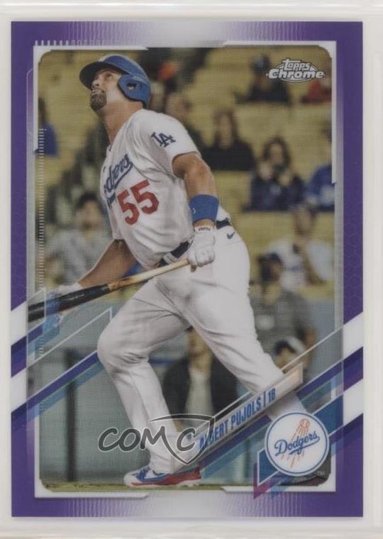 2021 Topps Chrome Update Target Purple Refractor Albert Pujols #USC50 fo7