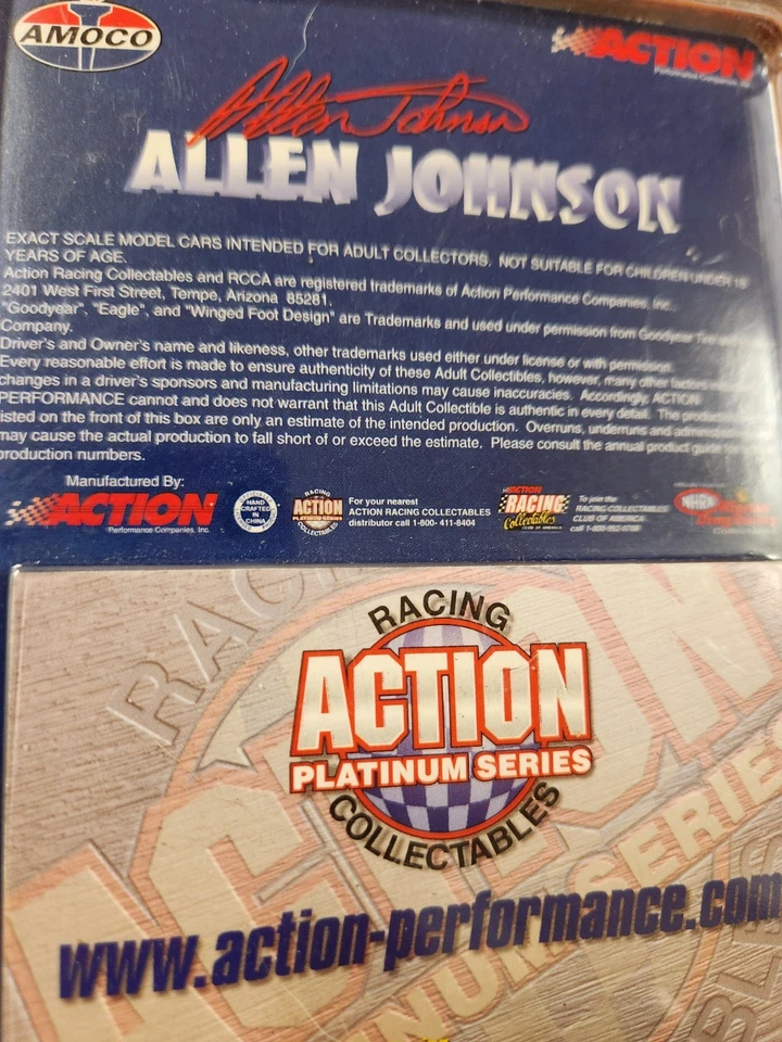 Dodge PRO STOCK AMOCO Allen Johnson 1/64 Action 1997 nunca abierto NHRA Foto 2 de 2