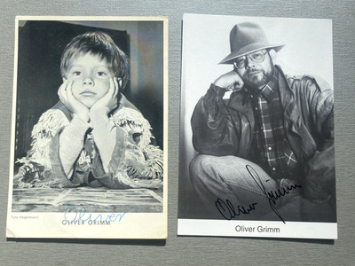 2x OLIVER GRIMM ( 2017) original signed  2 Autogrammkarten 10x15 Autogramm