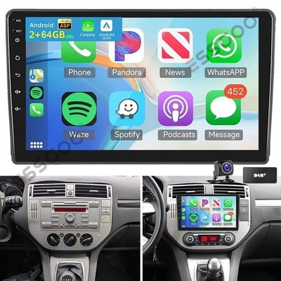 DAB+ Für Ford Focus C-Max 2003-2010 Kuga Android 15 Autoradio Carplay GPS 2+64GB