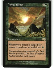 Magic: The Gathering - Urza's Saga Vernal Bloom Enchantment Rare 1998