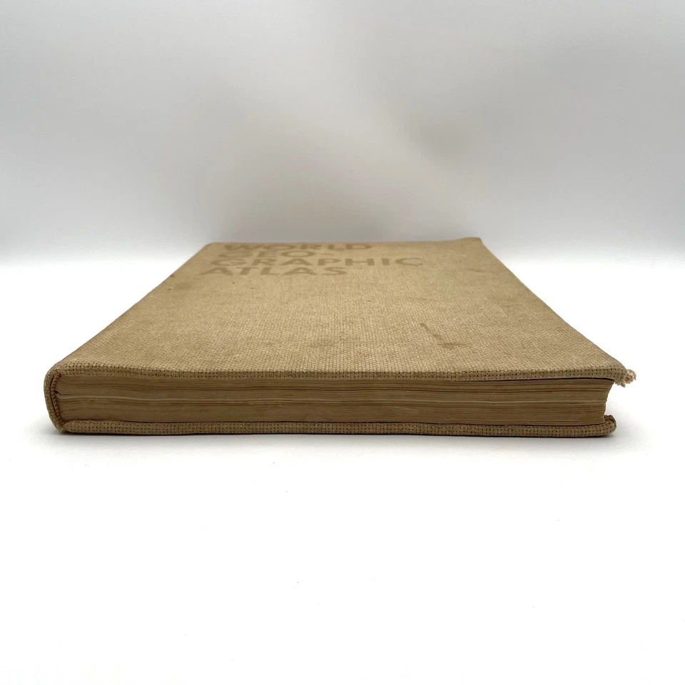 Vtg 1953 World Geo-Graphic Atlas Herbert Bayer Clothbound 1st Edition - Image 4 of 4