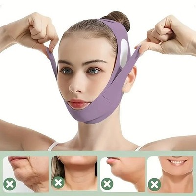 Gesicht V-Linie schlank Kinn Wange Heben Abnehmen Maske Anti-Aging Gürtel Riemen Band UK