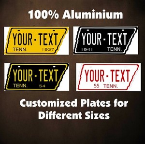 Tennessee State Shaped Unique Auto CAR Custom Tag Personalized License