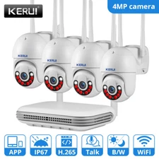 8CH NVR 4MP Wireless Security Camera System Kit WiFi IP Outdoor CCTV Monitor Cam