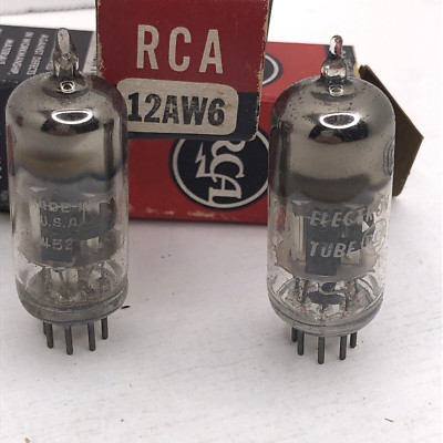 2 RCA 12AW6 Electron Tube Vintage in Box USA Untested Radiotron
