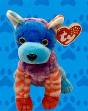 Hodge Podge Red Pawed TY Beanie Baby Dog