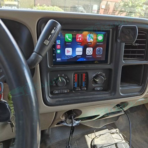 For 2003-2006 Chevrolet Tahoe Silverado Apple CarPlay Radio Stereo Android 14 BT - Picture 4 of 23