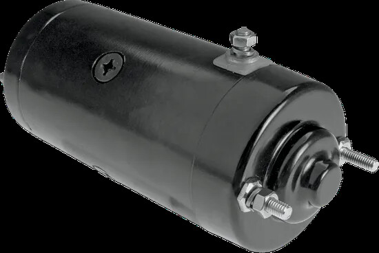 Drag Specialties Black High Torque Starter Motor for Harley