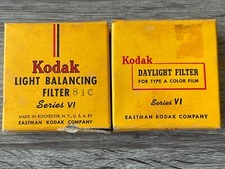    Lot Of 2   Vintage Kodak Series VI   Daylight Filter For Color Film  