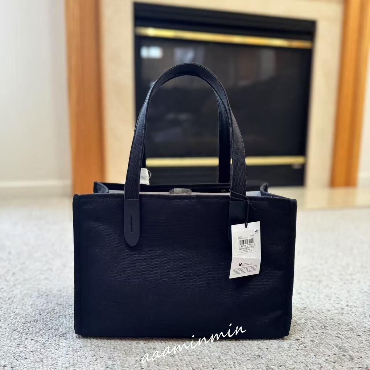 NWT Coach Disney X Coach Tote 30 Recycled Canvas With Mickey Mouse