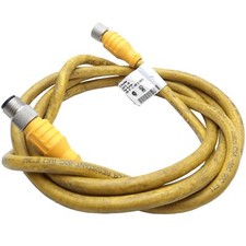 Turck KBE 3T-2-SBE 3T/S600 Microfast Double-Ended Cordset, 3-pin 1/2"-20 UNF, 2m