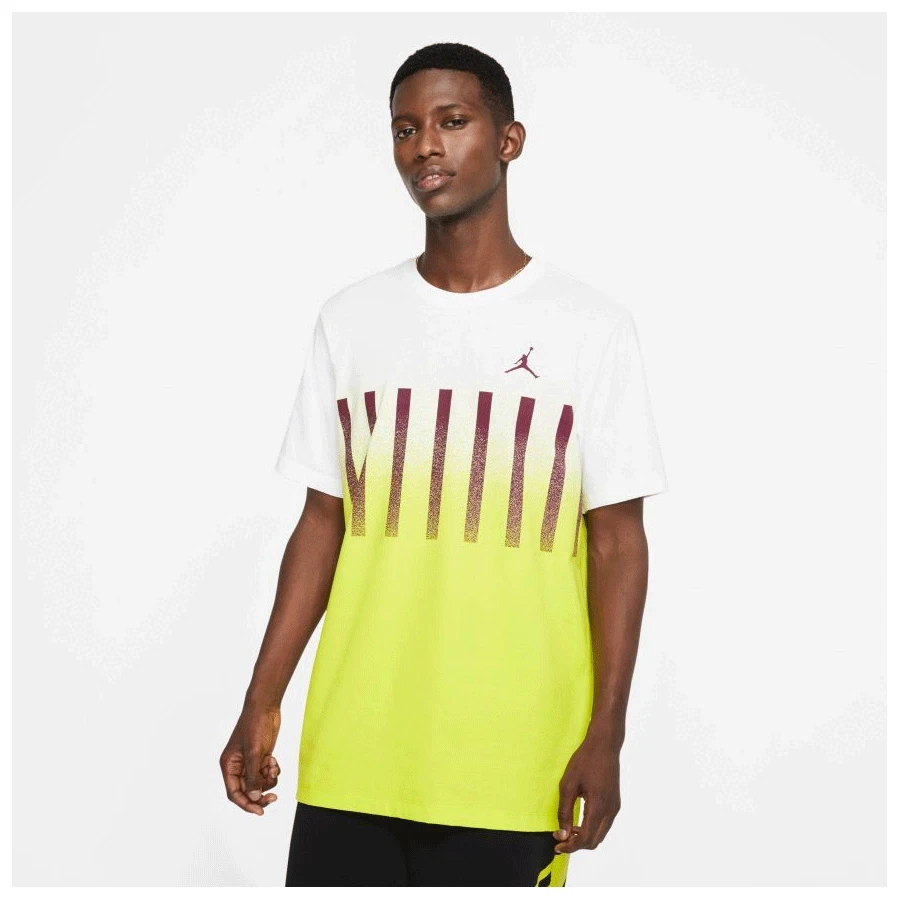 Purple and green jordan 1 shirt Clearance