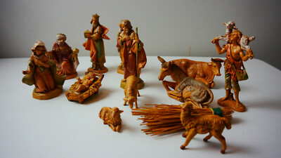 Krippenfiguren 13cm Fontanini Italy 11-teilig - 90er