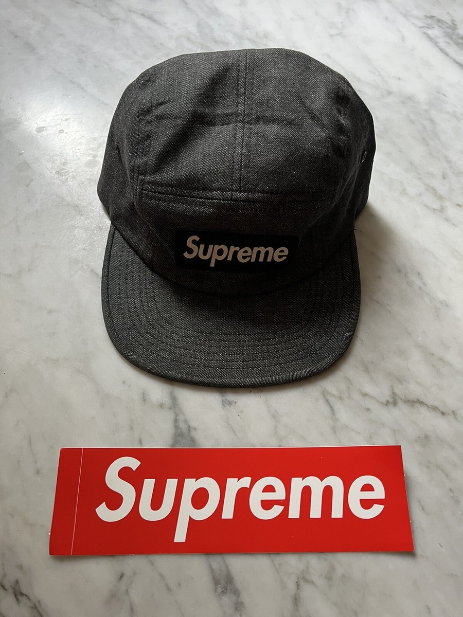 Supreme Denim Croc Strap Camp Cap FW14 Box Logo | eBay