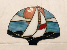 Handmade Sailing Boat Stained Glass