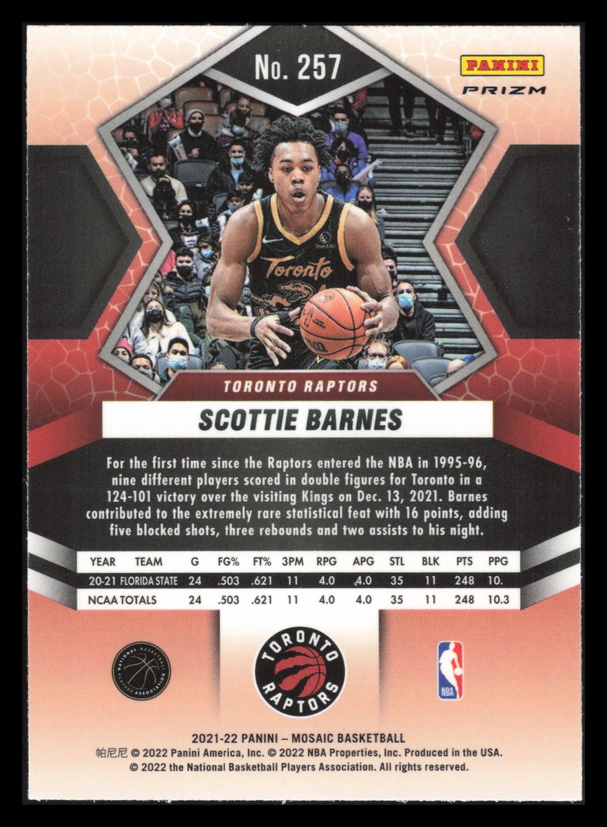 その他 Scottie Barnes RC auto prizm 2021-22 Panini Prizm Basketball Scottie Barnes #320 Rookie