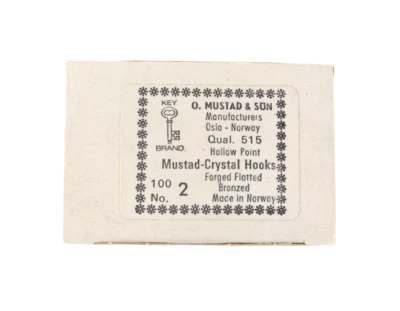 AMI MUSTAD CRYSTAL HOOKS - Ref 515 - Size 2 - 100 pz - GH055