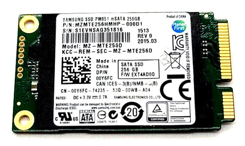 Samsung 256 GB SSD mSATA Sata III 6.0Gb/s PC Laptop Notebook Festplatte PM851