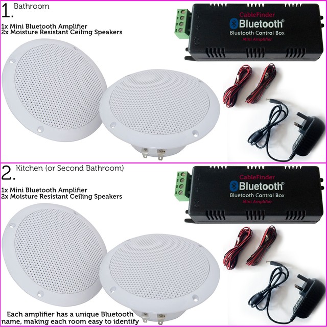 Ceiling Speaker Wall Amplifier Bluetooth Background Music Hifi